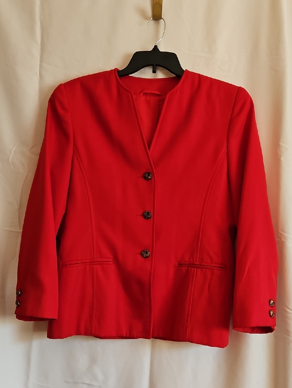 Marks & Spencer Women's Red Collarless Blazer